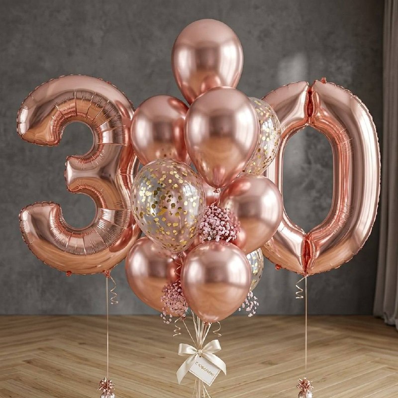 Сет шаров «30 лет»